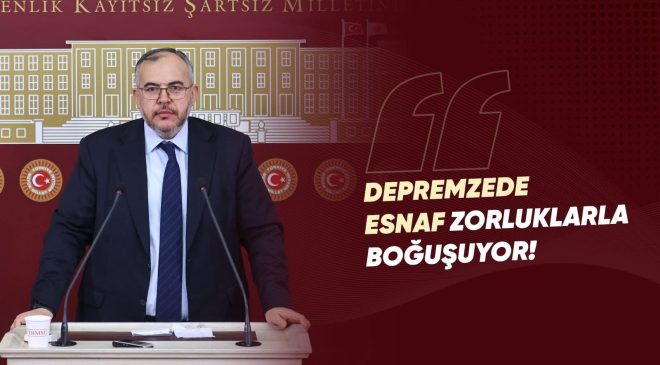 Saadet Partisi Hatay Milletvekili Doç. Dr. Necmettin Çalışkan, Türkiye Büyük Millet Meclisi’nde düzenlediği basın toplantısında deprem bölgesindeki esnafın yaşadığı sorunlara dikkat çekerek, kalıcı destek çağrısında bulundu..